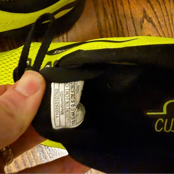 Brooks Men's Neon Yellow Athletic Shoes - Picture 4 of 4